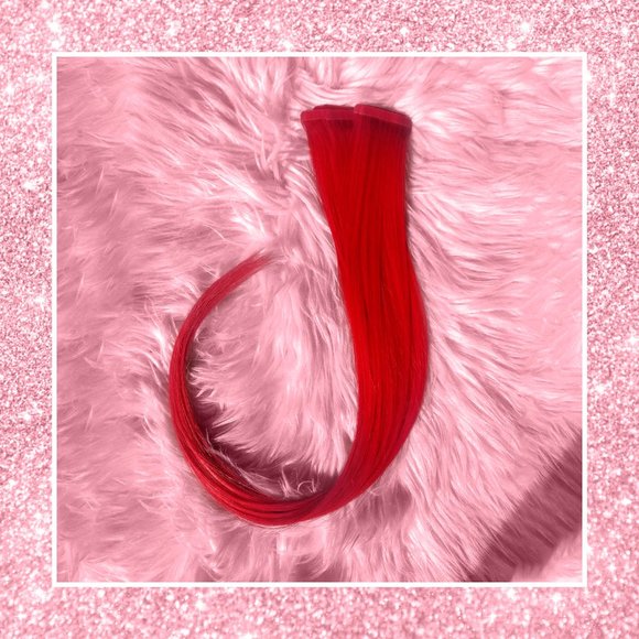 Fire RED Tape-in Hair Extensions 22\